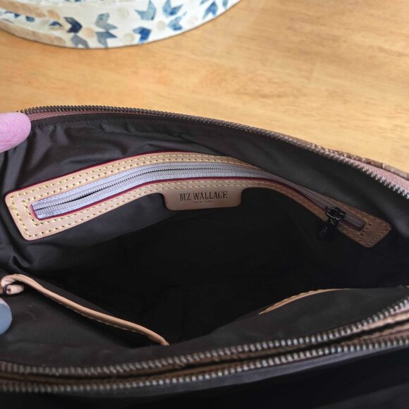 MZ Wallace Tiger Eye Pearl Quilted Bowery Crossbody - Picture 4 of 4